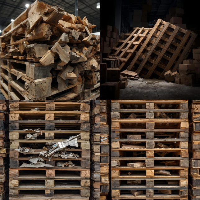 dấu hiệu pallet gỗ kê hàng quá tải bị hư